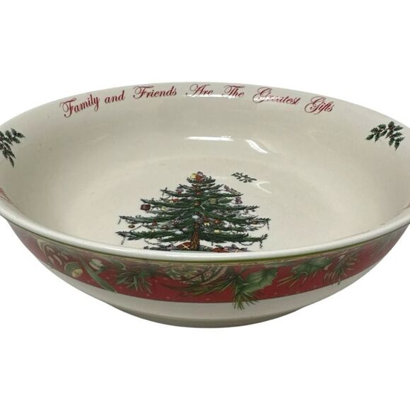 Spode Christmas Tree 2015 Annual Large Serving Bowl Limited Edition 10" - Picture 3 of 9